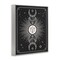 Stupell Industries Moon Cycle Pattern Framed Giclee Wall Art Design by JJ Design House LLC